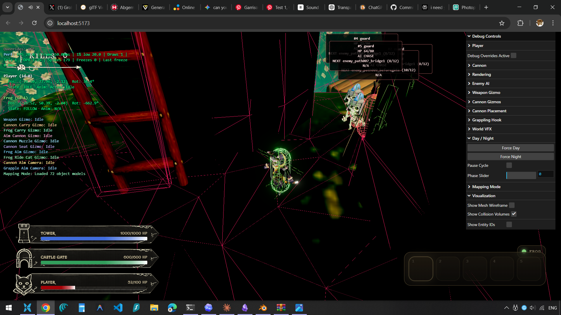Enemies cant get through the doorway because raycast was from above