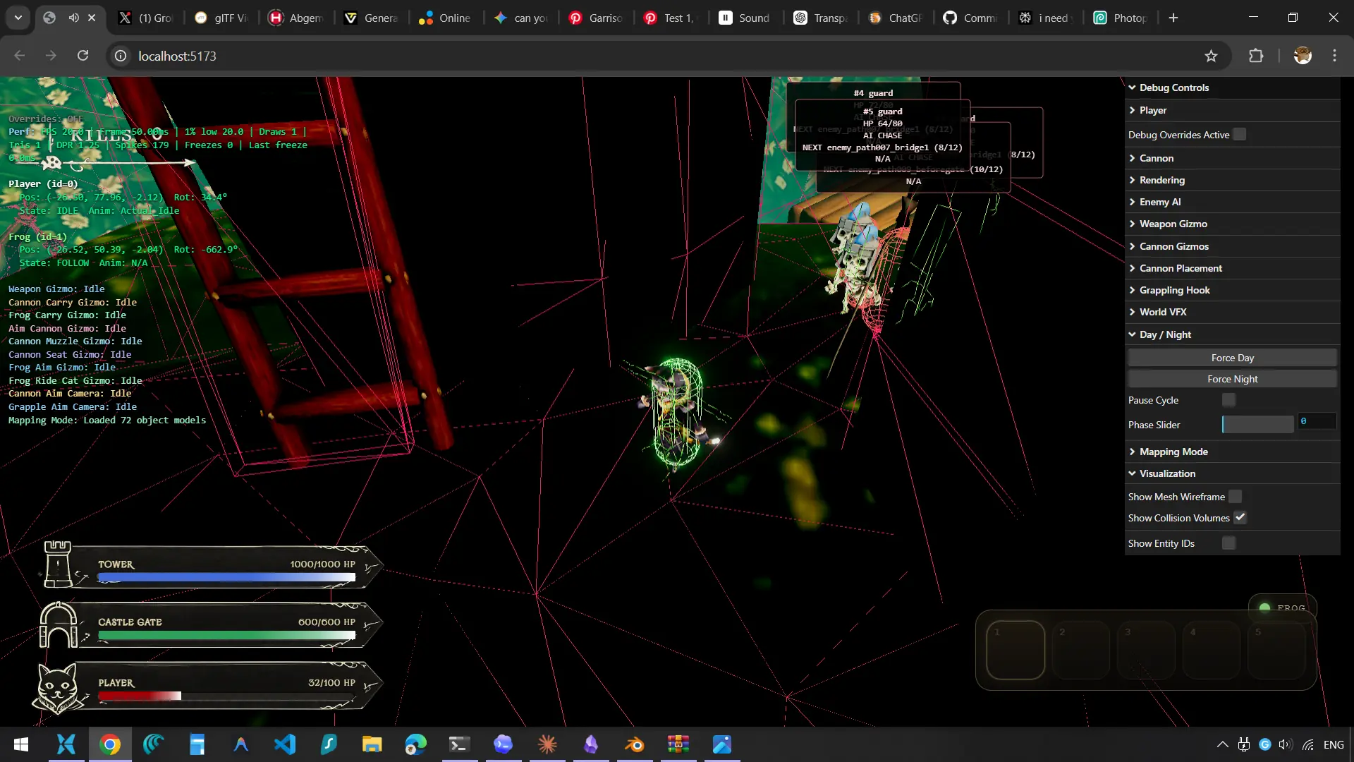 Enemies cant get through the doorway because raycast was from above