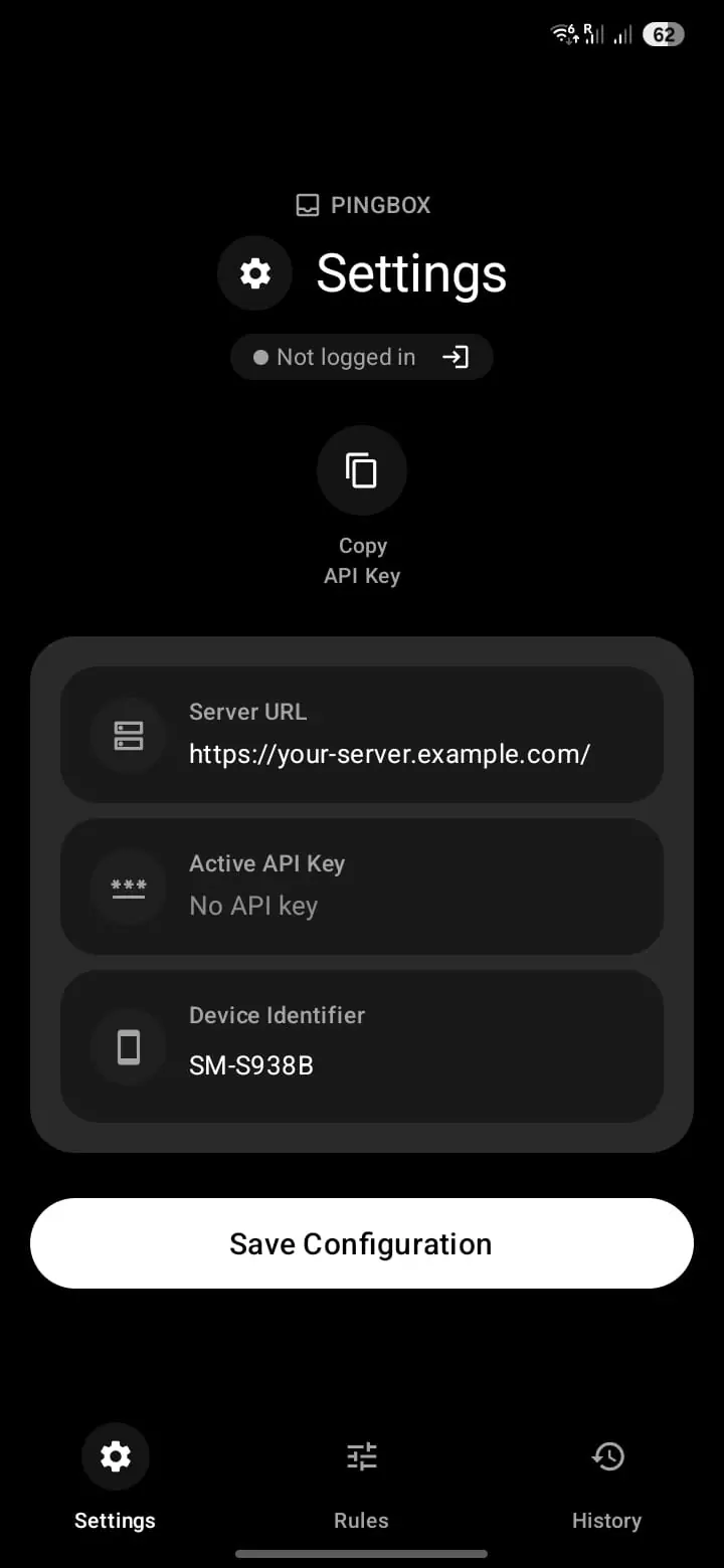 PingBox notification relay