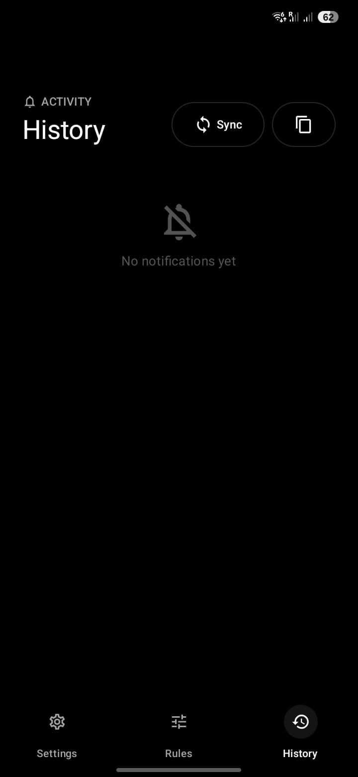 PingBox notification history